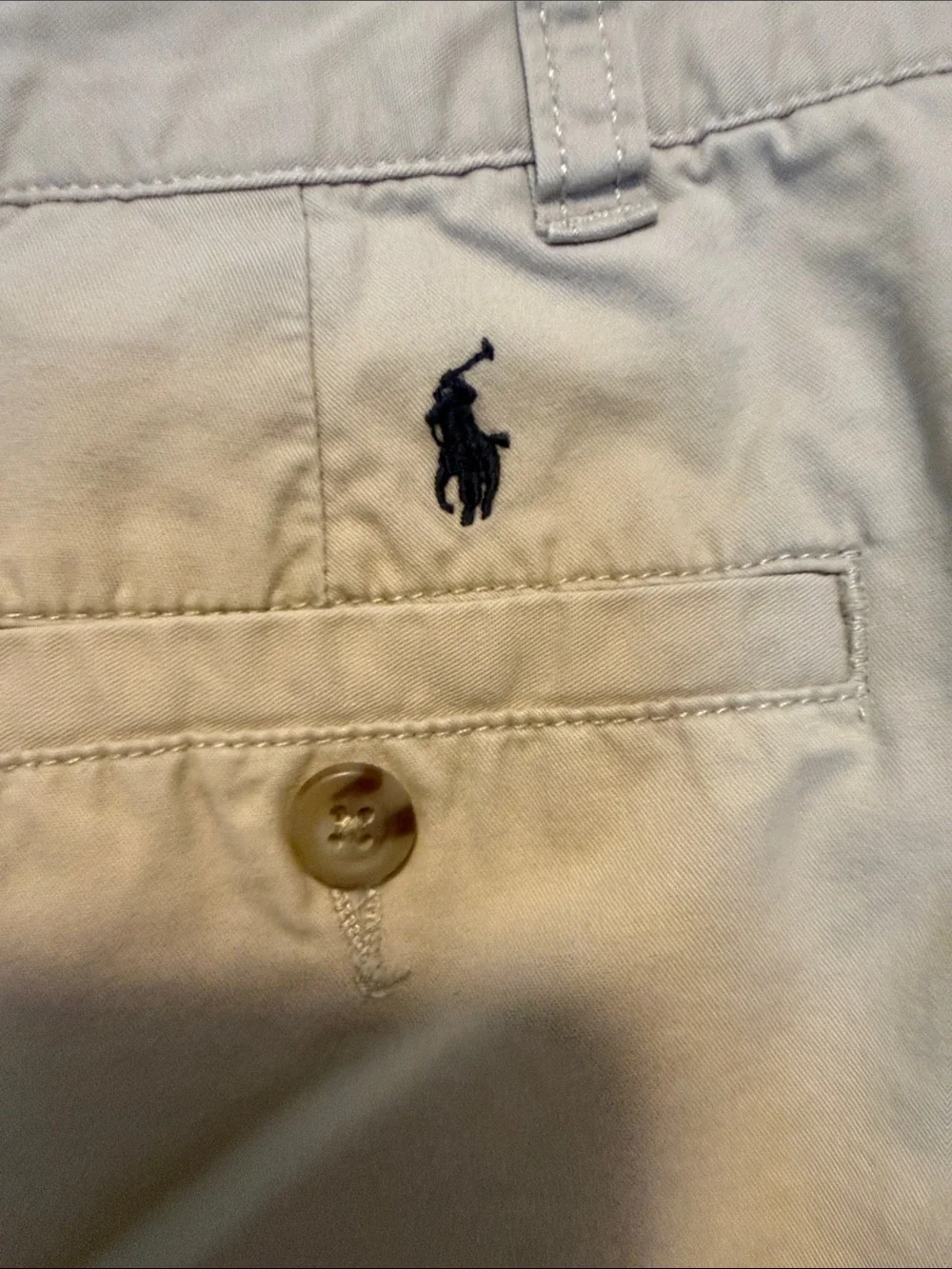 Ralph Lauren Light Khaki Flat Front Chino Shorts